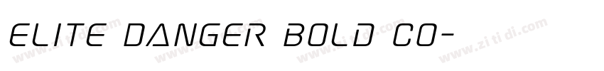 Elite Danger Bold Co字体转换